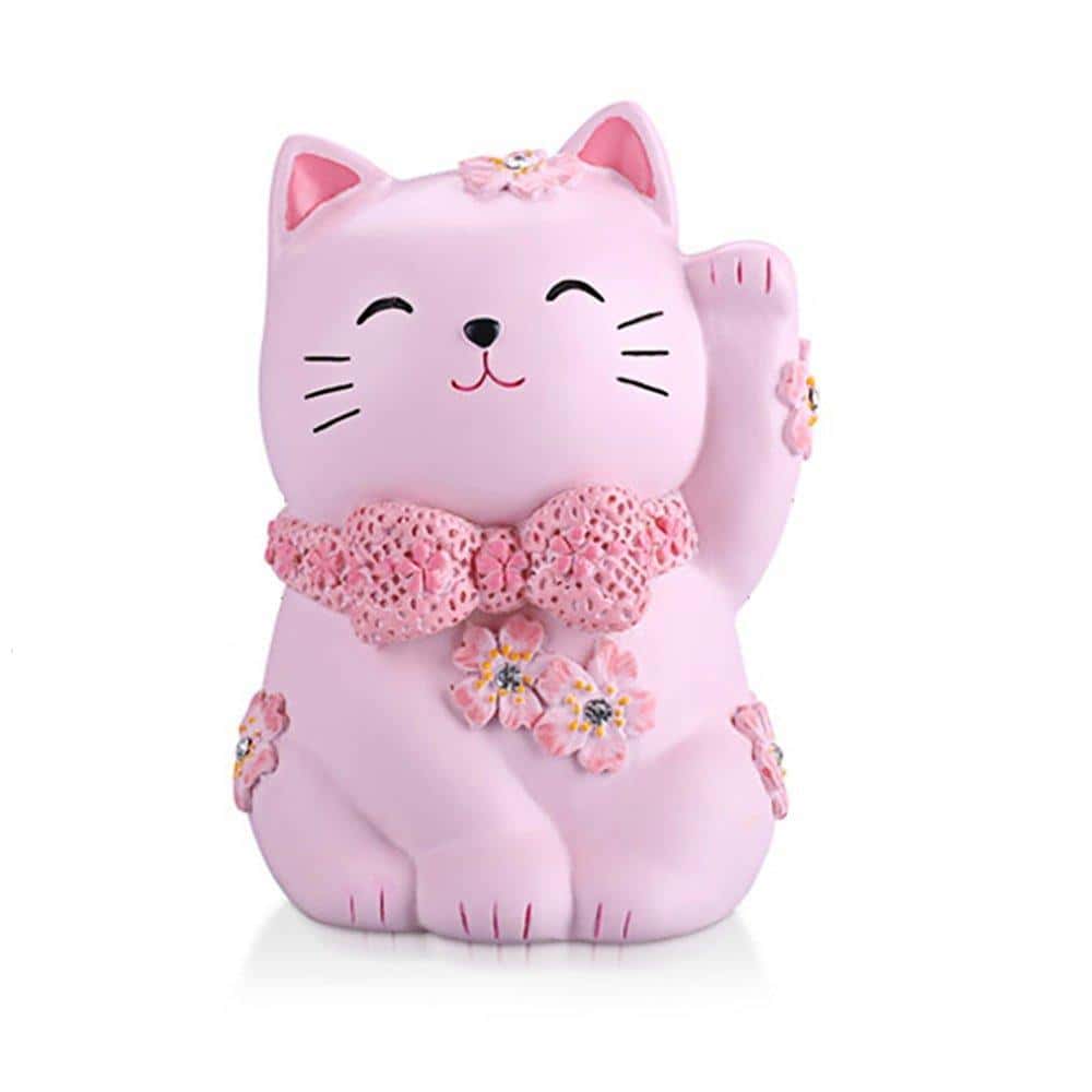 Salvadanaio Gatto Rosa