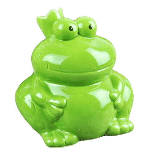 Salvadanaio A Forma Di Rana Verde