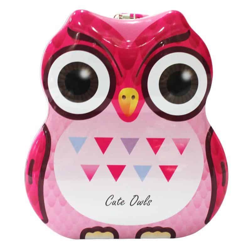 Salvadanaio Gufo Rosa