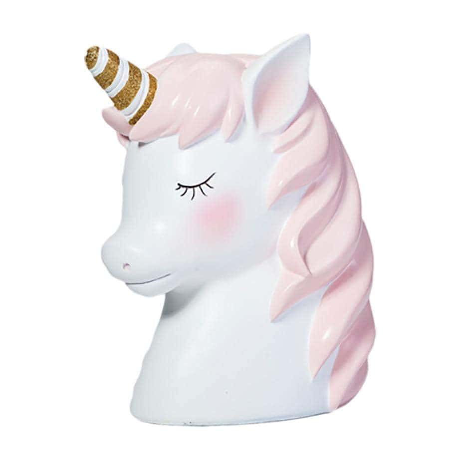 Salvadanaio Unicorno Bianco