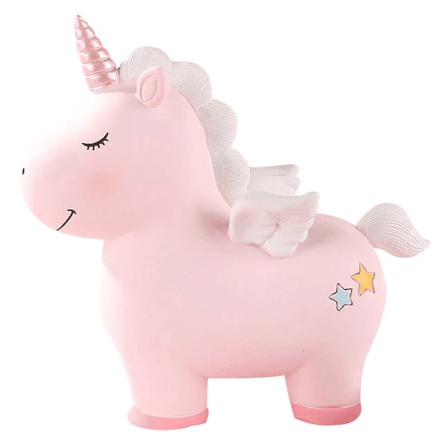 Salvadanaio Unicorno Rosa