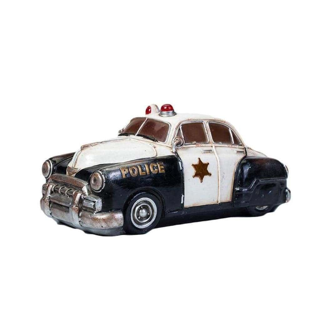 Auto Della Polizia Con Salvadanaio